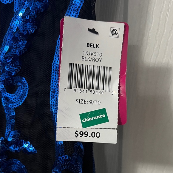 Belk Blue Sequin Mini Dress - Picture 2 of 5